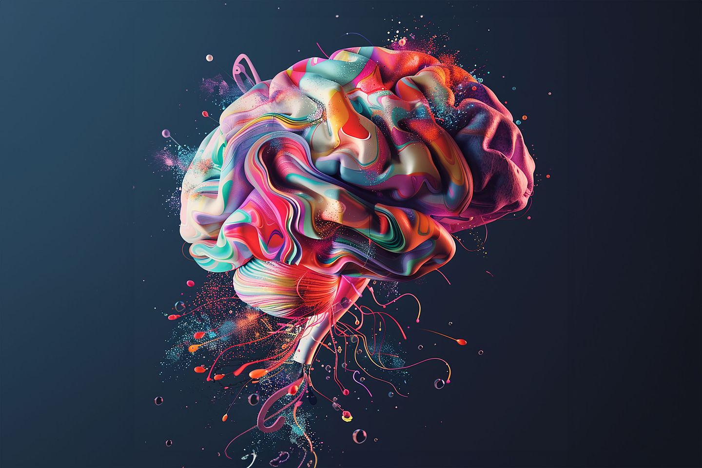 A stylised representation of a brain